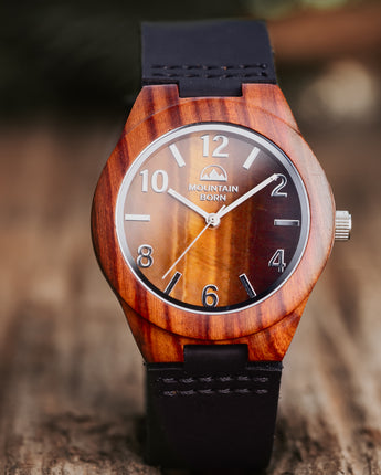 40mm Tiger Eye Groomsmen Men Watch