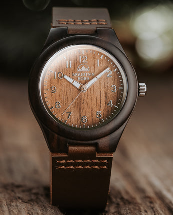 40mm Walnut Wood Groomsmen Men Watch