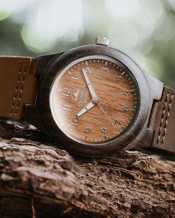 40mm Walnut Wood Groomsmen Men Watch