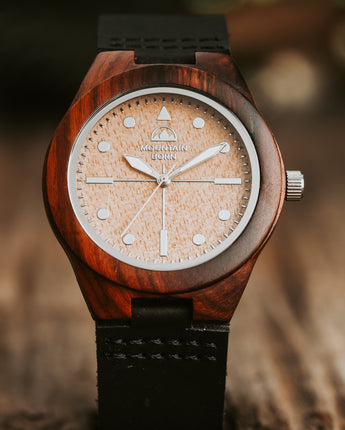 40mm Rosewood and Koa Wood Watch