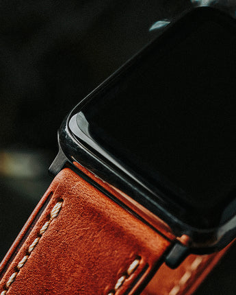 Cognac Stitching Apple Strap