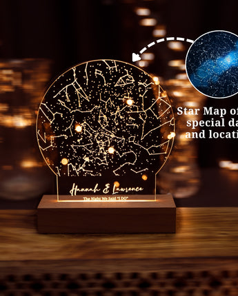 Constellation Star Map Night Light