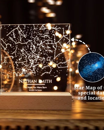 Full Constellation Star Map Night Light