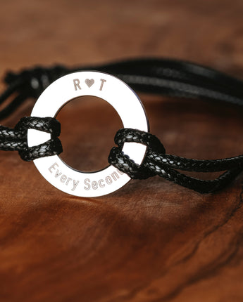 Leather Washer Bracelet