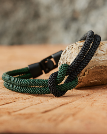 Classy Knot Two-Colored Rope Bracelet