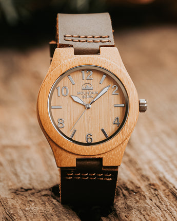 40mm Bamboo Wood Groomsmen Men Watch