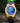 40mm Bamboo Blue Marble Wood Watch