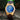 40mm Bamboo Blue Marble Wood Watch